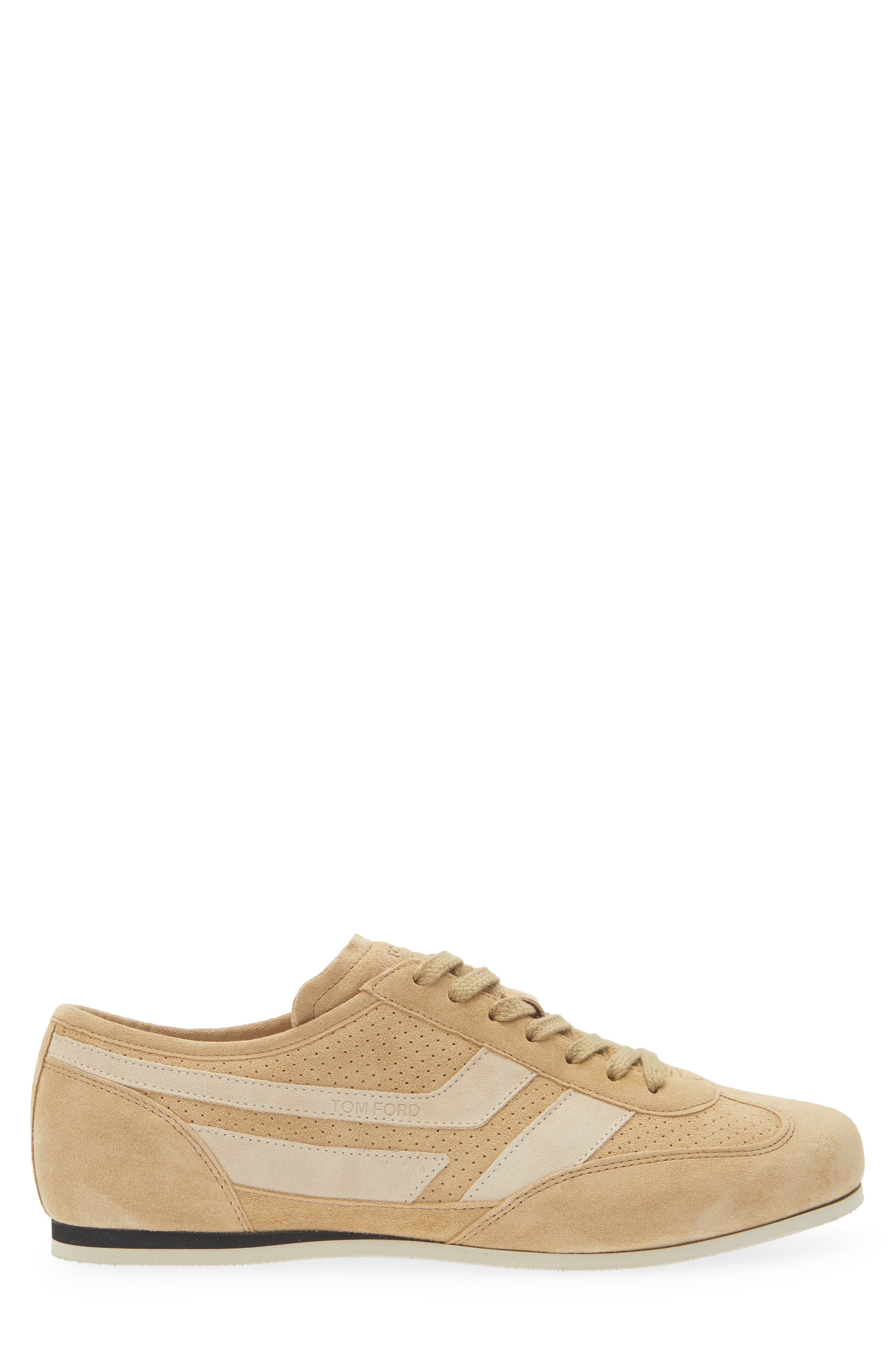 Brook Perforated Sneaker, Alternate, color, CAMEL/ BISCUIT/ WHITE