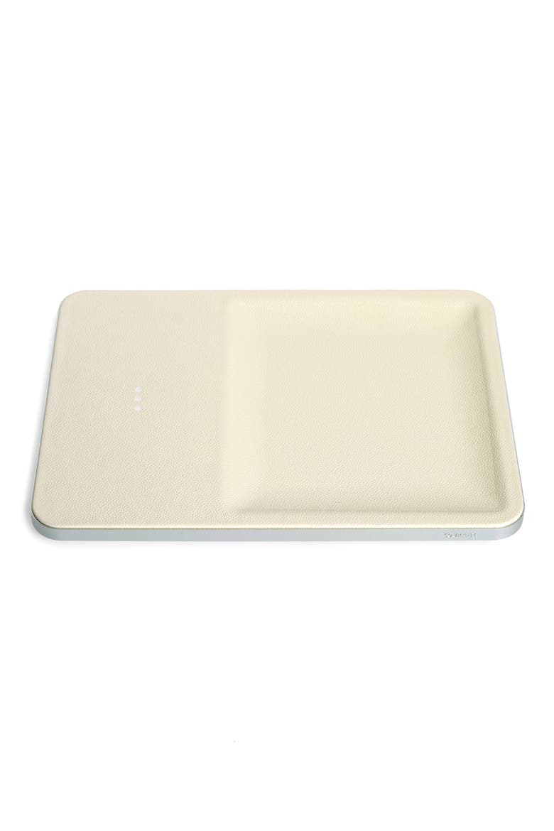 Catch3 Wireless Charging Tray, Main, color, BONE