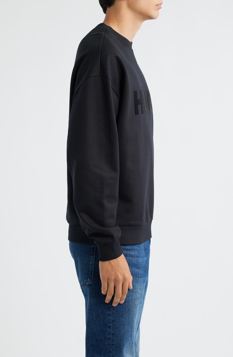 HUGO Dinex Cotton French Terry Crewneck Sweatshirt, Alternate, color, 