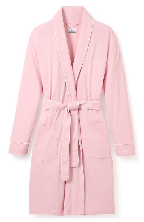 Petite Plume Luxe Pima Cotton Maternity Robe In Pink
