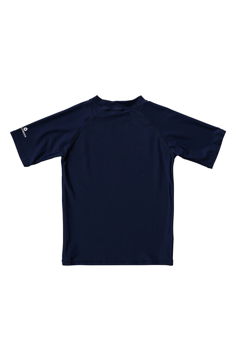 Snapper Rock Kids' Short Sleeve Rashguard, Alternate, color, Navy