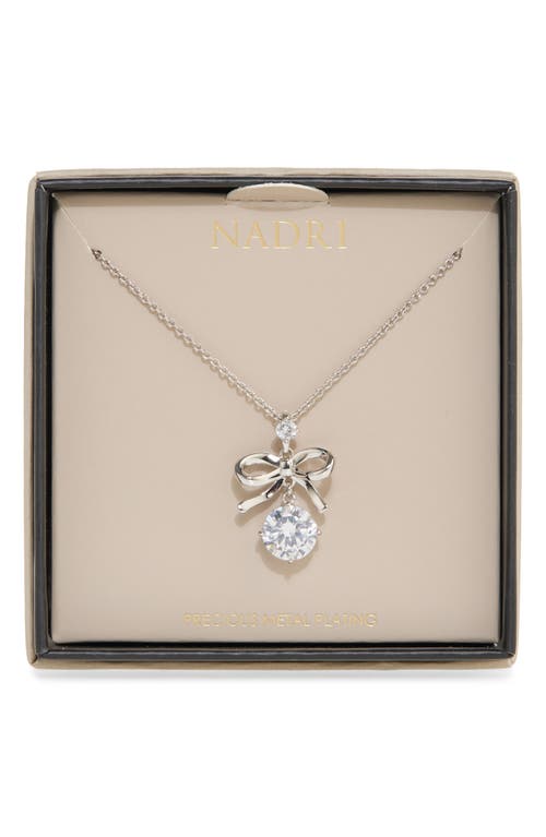 NADRI NADRI BOW PENDANT NECKLACE