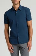 True Classic Slim Fit 4-Way Performance Stretch Short Sleeve Button-Up Shirt