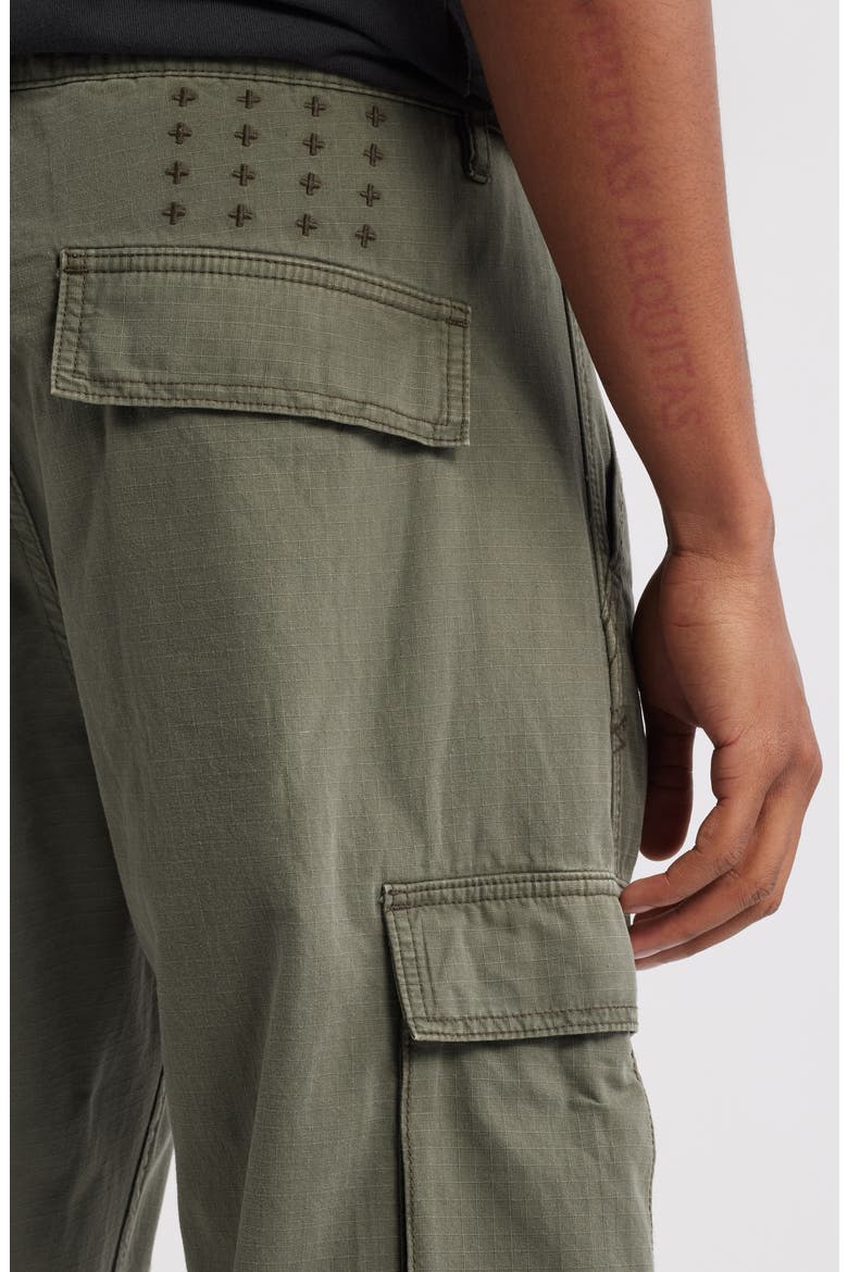 Fugitive Forest Camo Stretch Cotton Cargo Pants, Alternate, color, GREEN