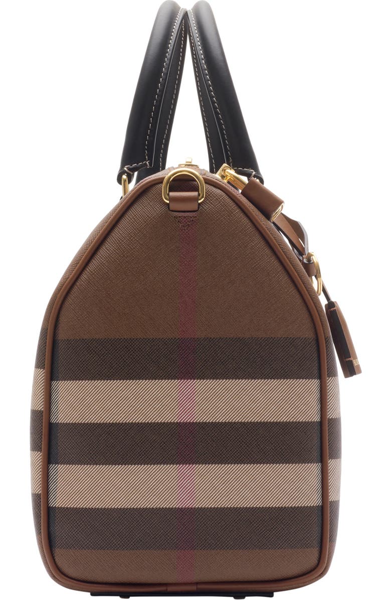 Burberry Medium Check Bowling Bag, Alternate, color,