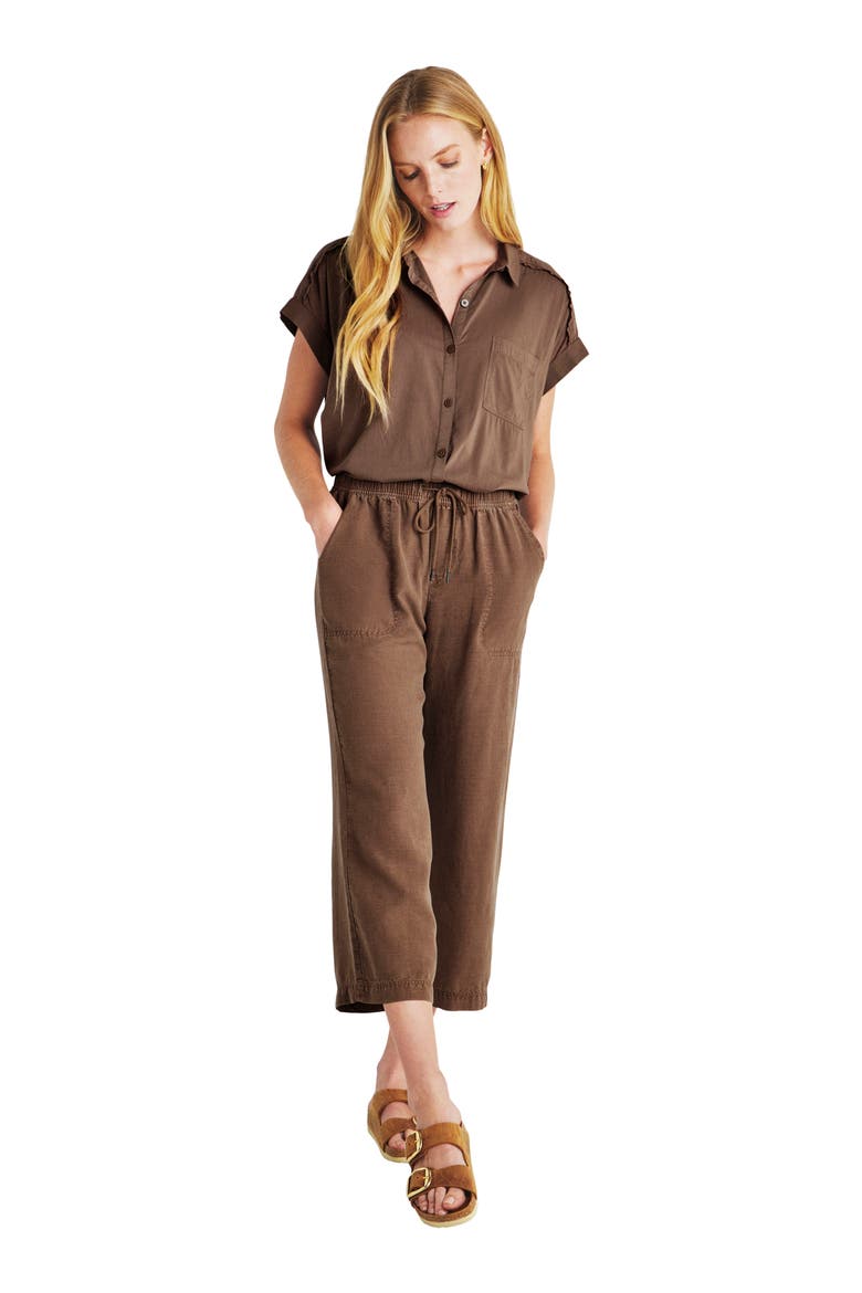 Paige Button-Up Shirt, Alternate, color, ESPRESSO