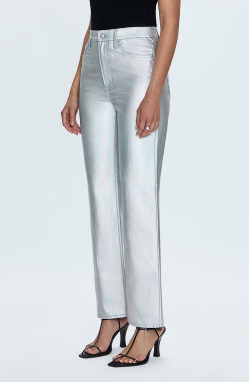 Pistola Cassie High Waist Straight Leg Jeans In Coated Prism