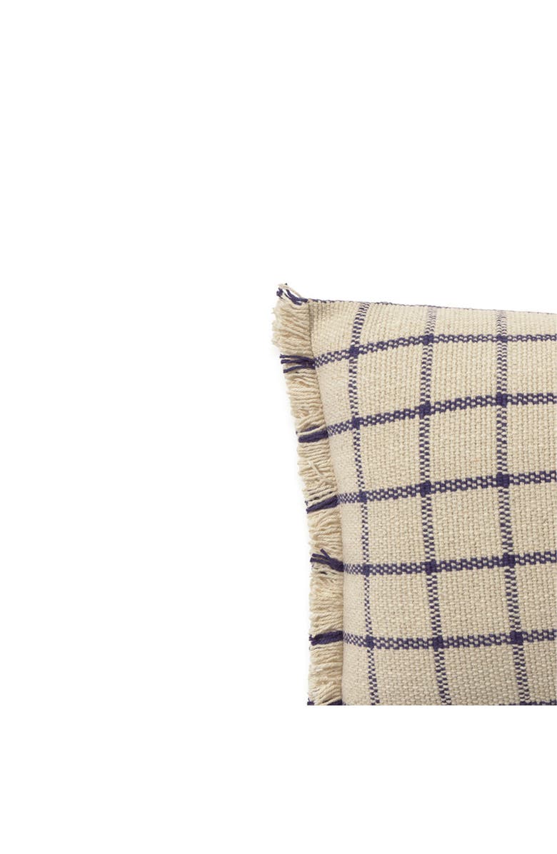 Lorena Canals Cushion Geo Block, Alternate, color, Navy Blue, Natural