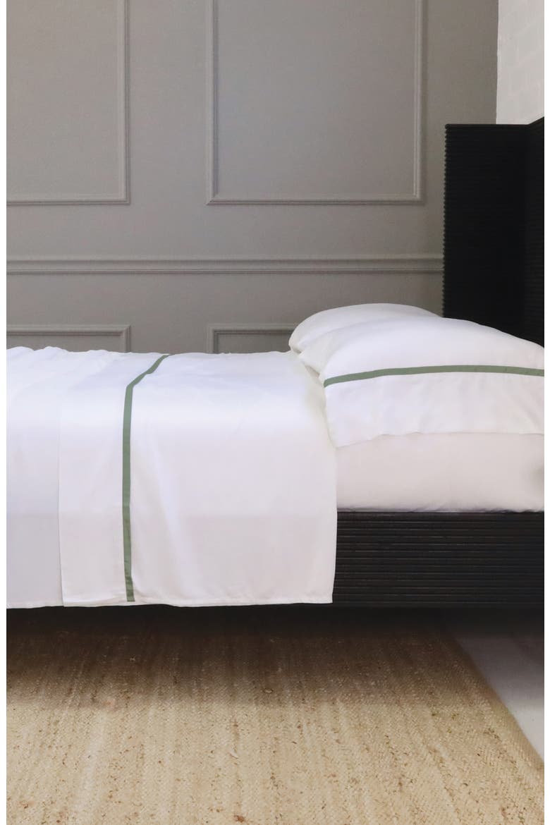 Langston Sateen Euro Pillow Sham, Alternate, color, MOSS