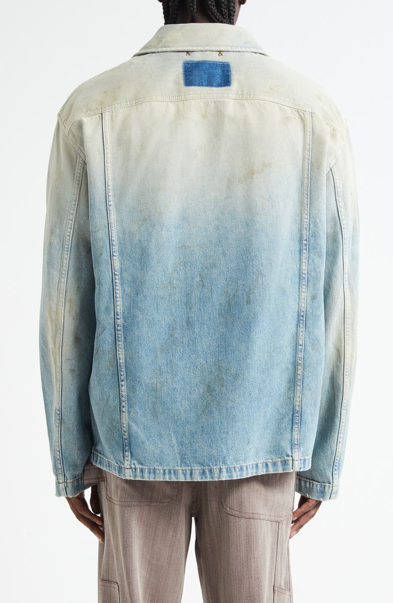 Golden Goose Journey Mackenzie Denim Work Jacket, Alternate, color, Light Blue
