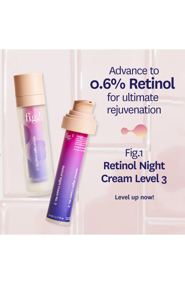 Fig.1 Beauty Retinol Night Cream Level 3 Refill, Alternate, color, Purple Gradient