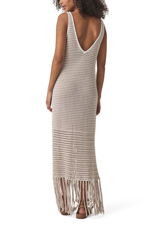 Splendid Kellan Open Stitch Fringe Sweater Dress