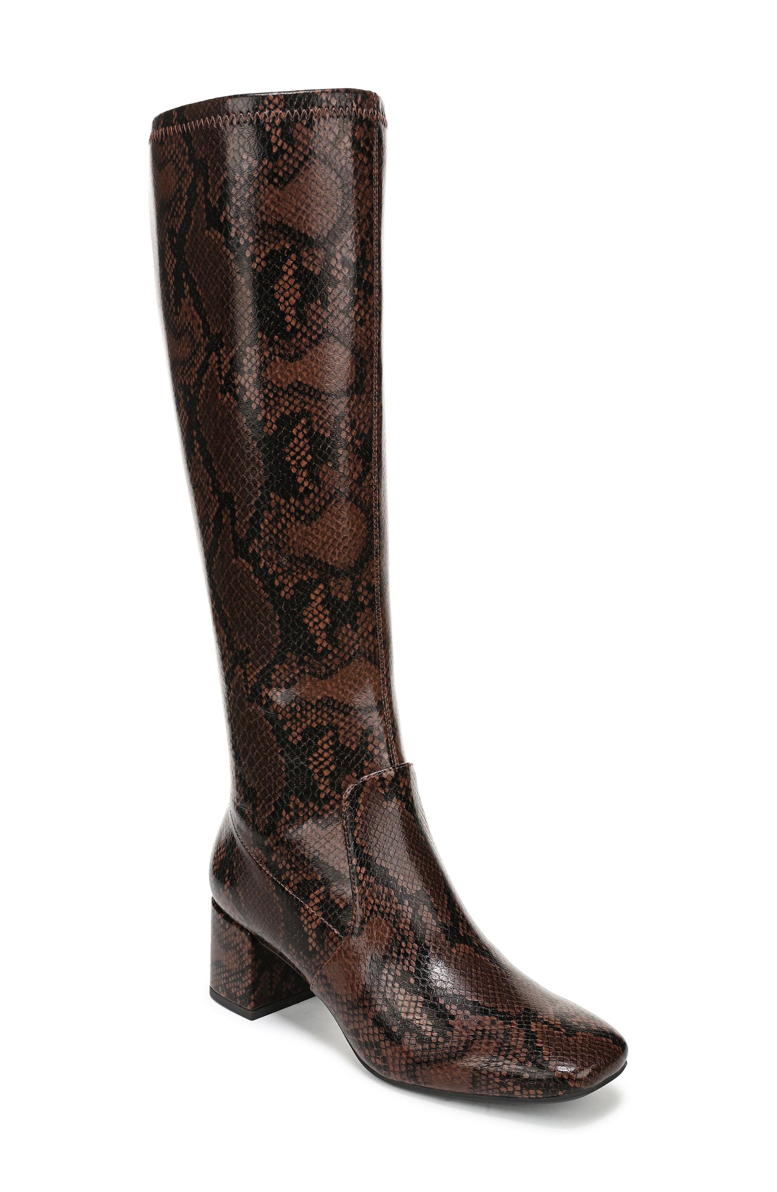 Cohen Knee High Boot, Main, color, DARK BROWN MULTI