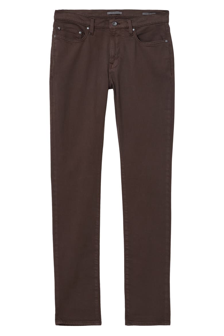 J702 Slim Fit Knit Jeans, Alternate, color, DARK BROWN