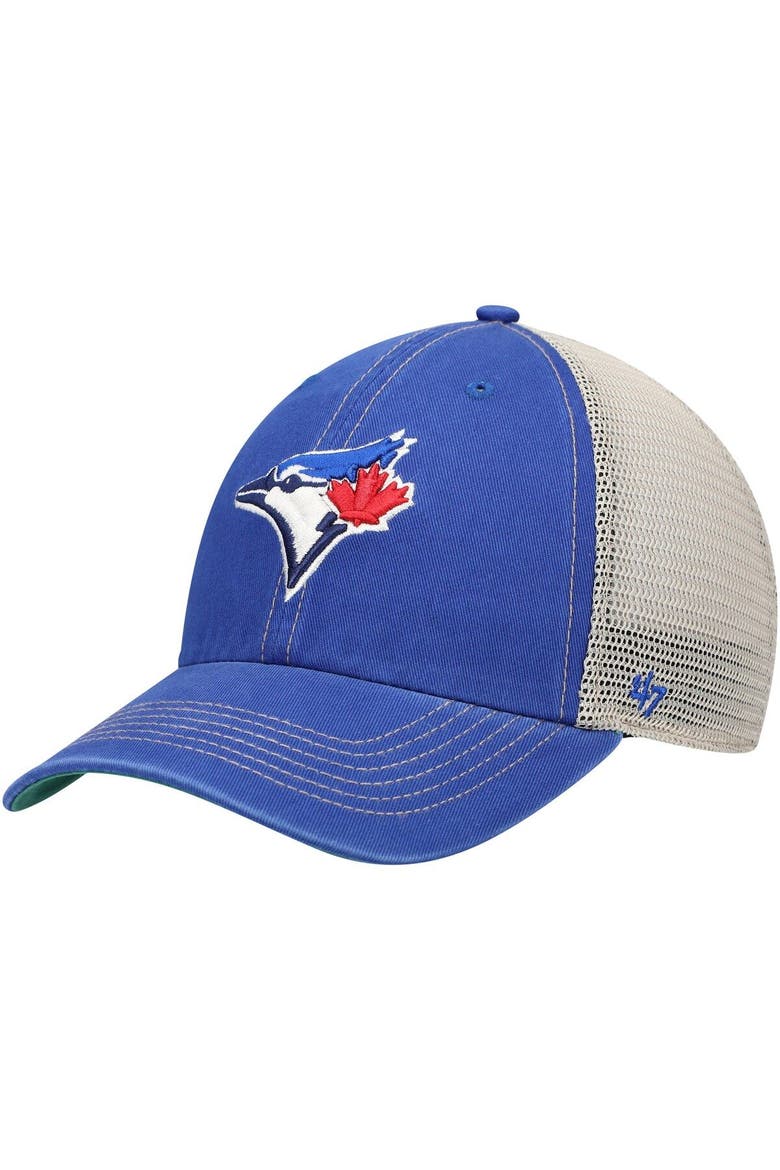 Men's '47 Royal Toronto Blue Jays Trawler Clean Up Trucker Snapback Hat, Main, color, Royal
