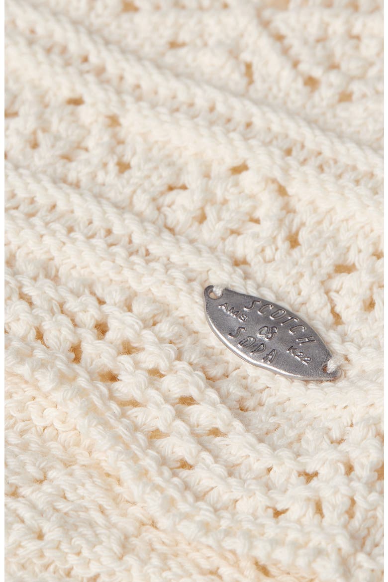Pointelle Crop Sweater Tank, Alternate, color, EGGNOG