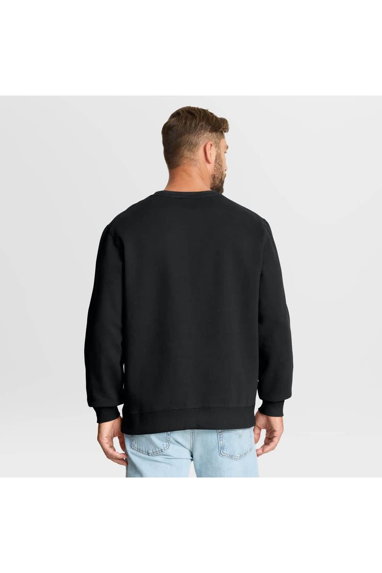 Men's Fanatics Black New Orleans Saints Powerful Throw Legacy Pullover Sweatshirt, Alternate, color, Black