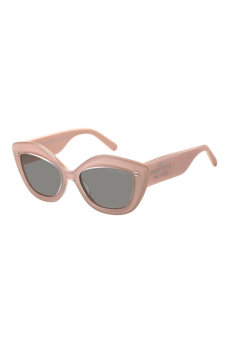 52mm Cat Eye Sunglasses, Alternate, color, CRYSTAL PINK/ GREY