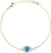 GLAZE JEWELRY CZ Evil Eye Chain Bracelet
