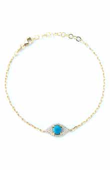 GLAZE JEWELRY CZ Evil Eye Chain Bracelet