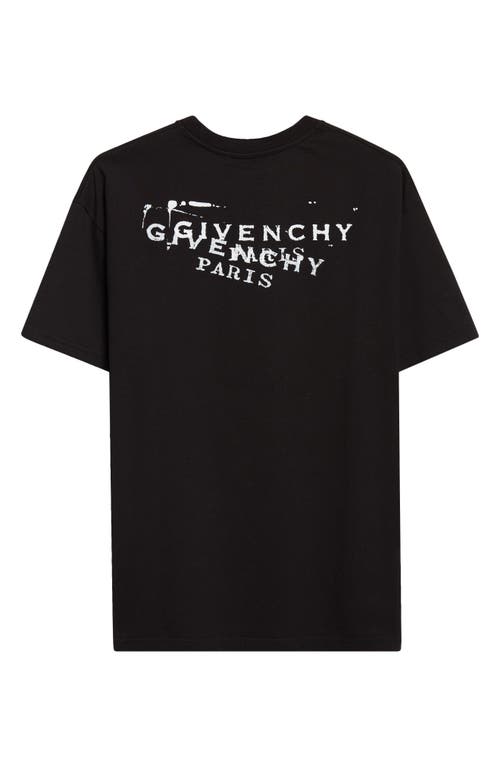 Givenchy Front Stamp-style Graphic Print T-shirt In Black