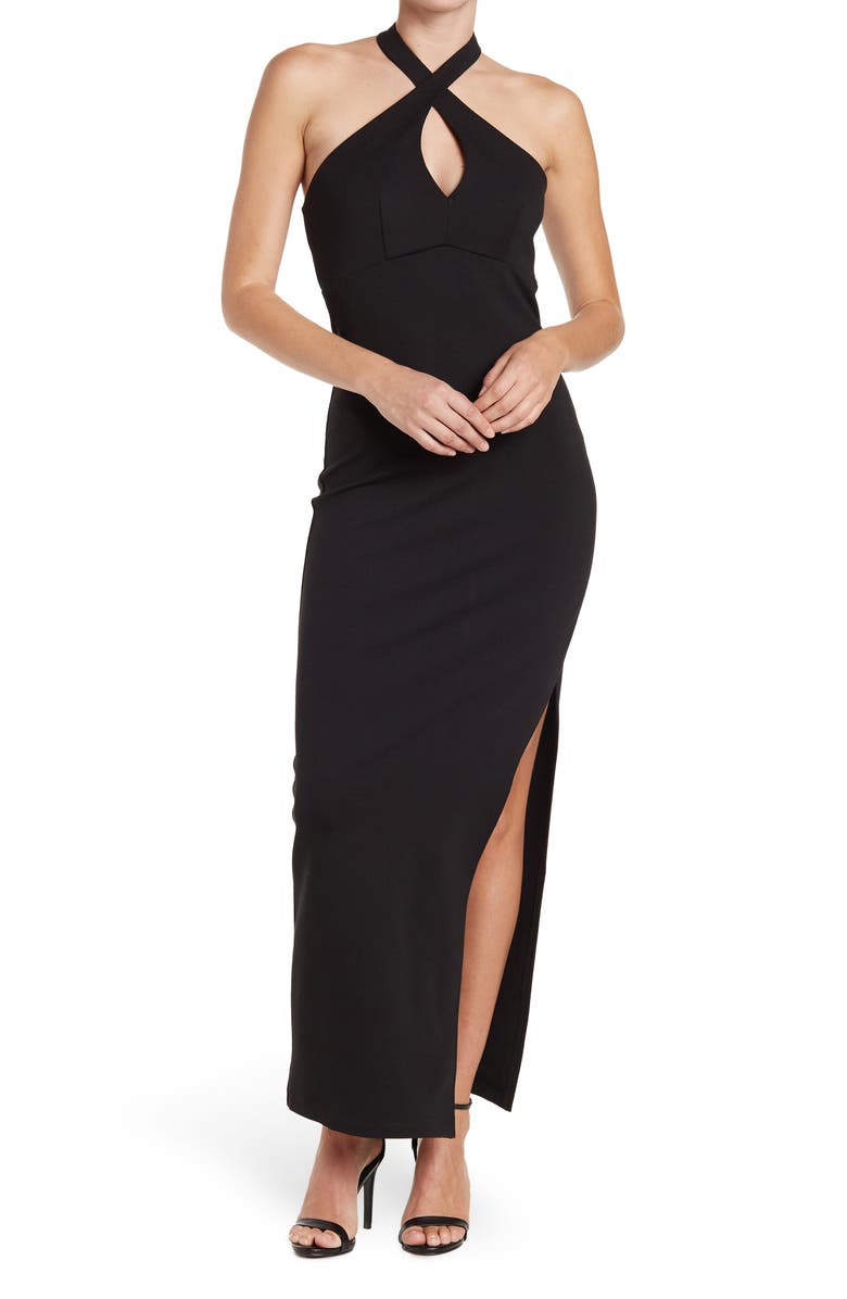Socialite High Slit Maxi Dress, Main, color, 