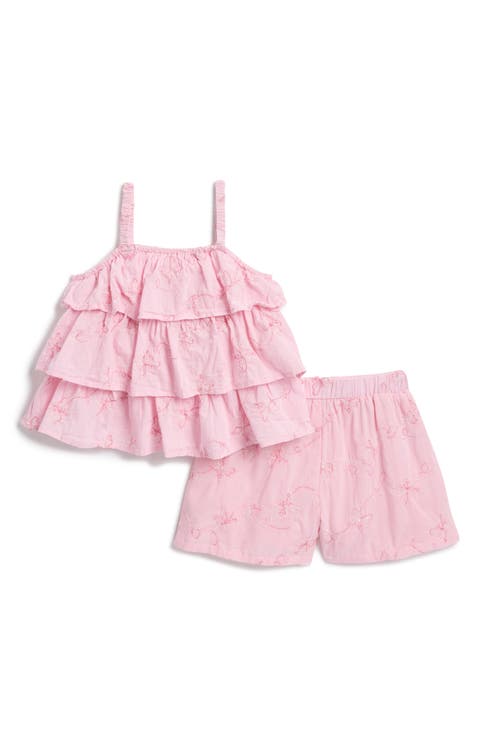 Kids' Tiered Ruffle Top & Shorts Set (Toddler & Little Kid)
