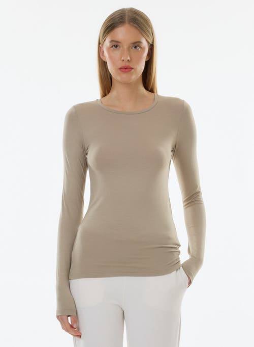 MAJESTIC MAJESTIC FILATURES SOFT TOUCH LONG SLEEVE CREWNECK T-SHIRT