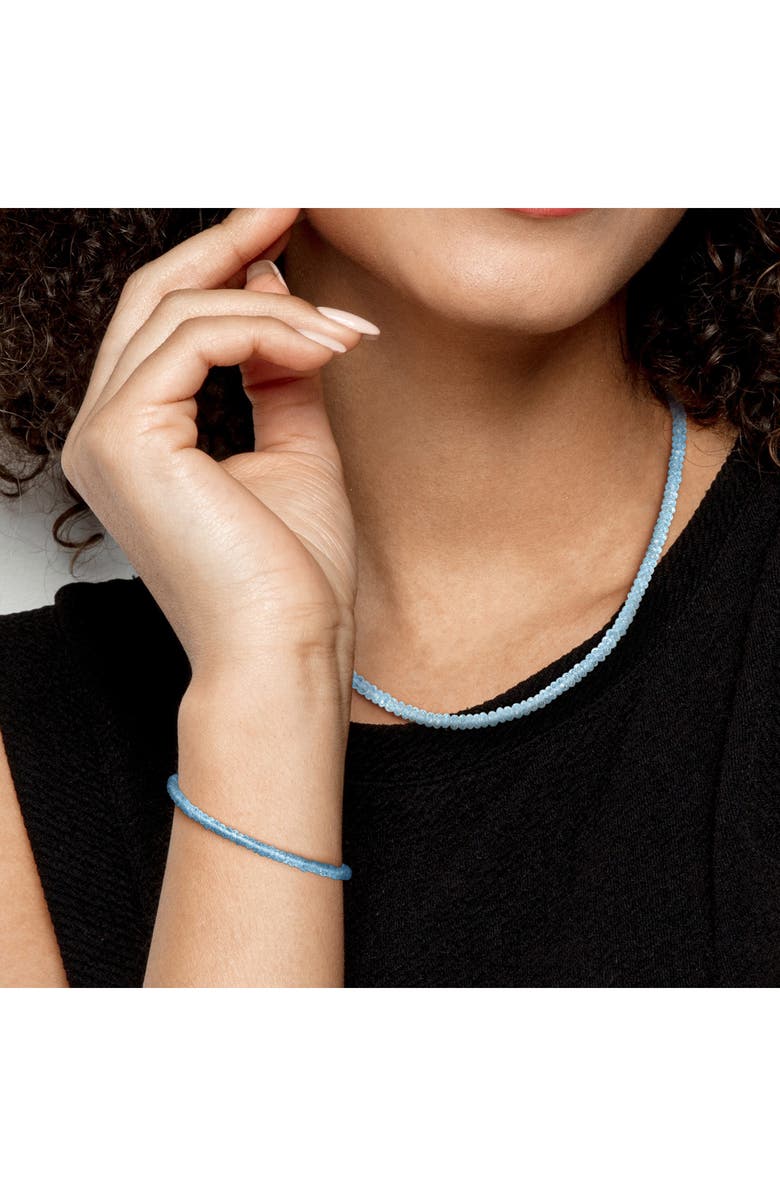 DELMAR Sky Blue Topaz Beaded Bracelet & Necklace Set, Alternate, color, 