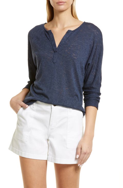 Women's Split Neck Top