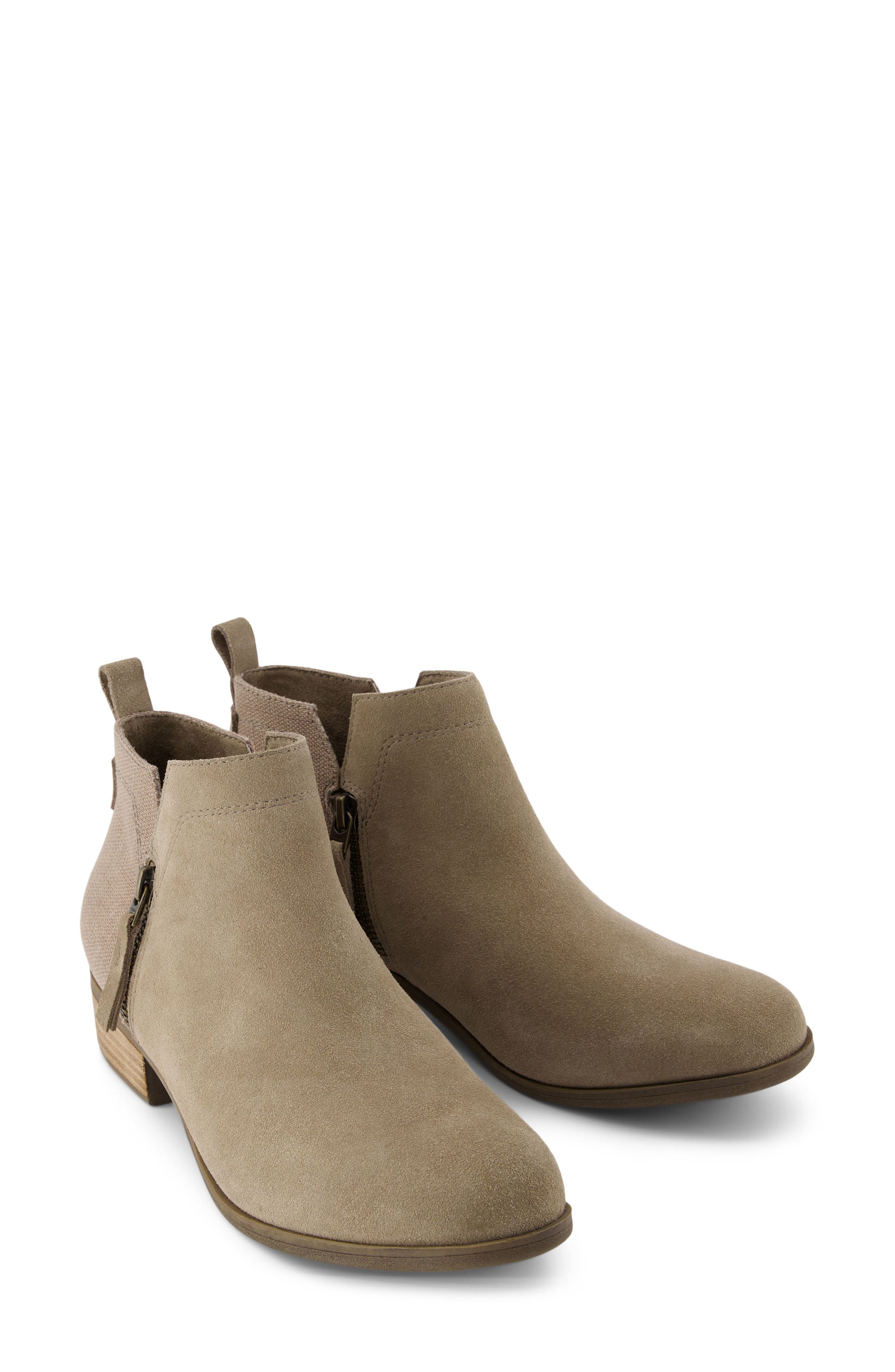 Dahlia Leather Bootie, Alternate, color, NATURAL