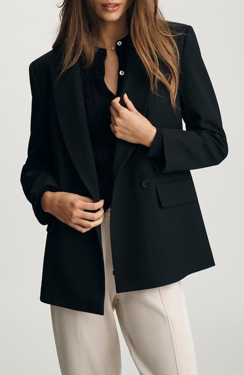 One-Button Stretch Blazer