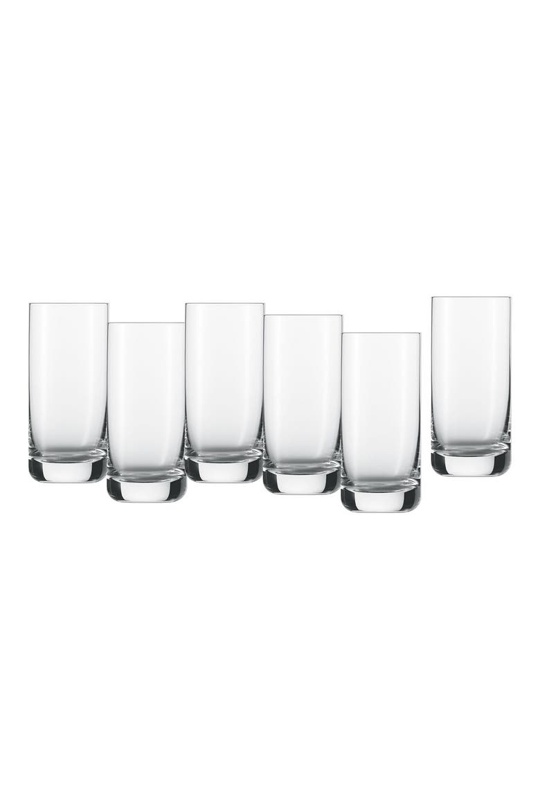 Schott Zwiesel Convention Set of 6 Iced Tea Glasses, Main, color, CLEAR