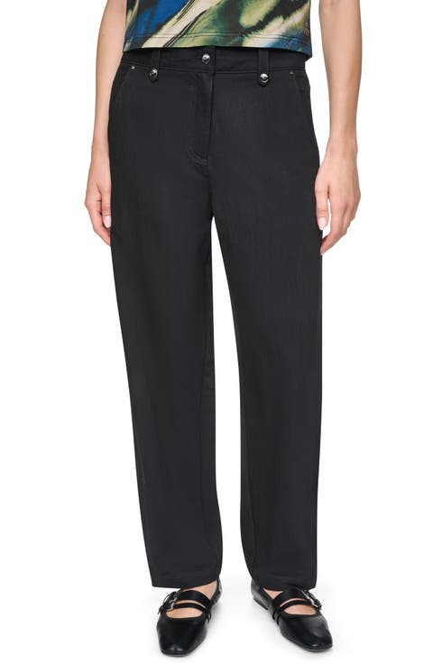 Barrel Leg Sanded Twill Pants