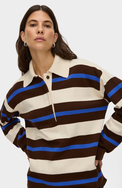 Aligne Ester Knitted Rugby Sweater Multi In Multi