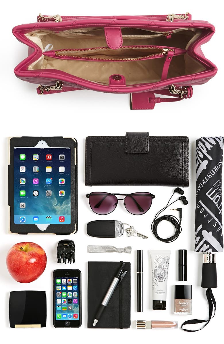 Kate Spade New York 'emerson place - small phoebe' quilted leather shoulder bag, Main, color,