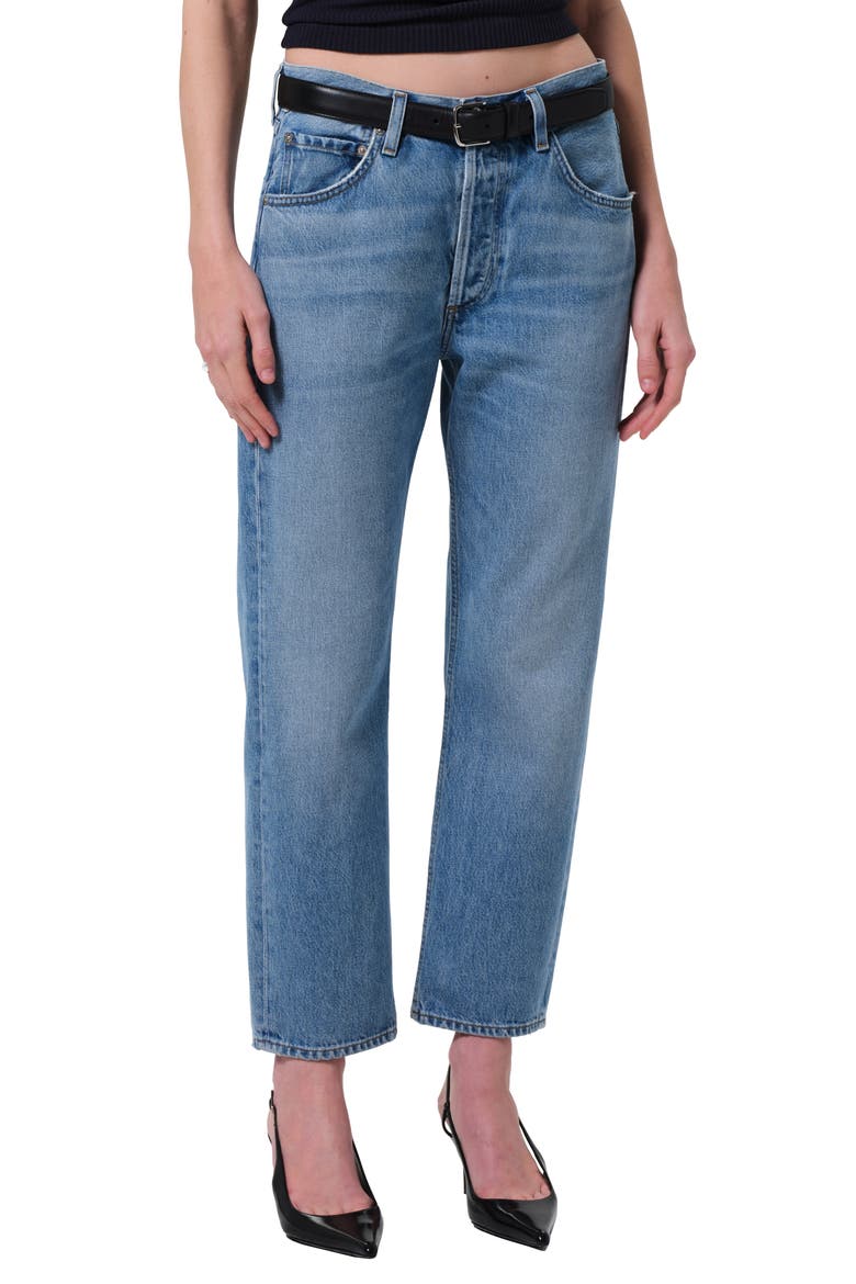 Winslow High Waist Ankle Boyfriend Jeans, Main, color, TELEGRAPH