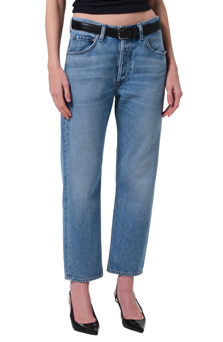 Citizens of Humanity Winslow High Waist Ankle Boyfriend Jeans, Main, color, Telegraph