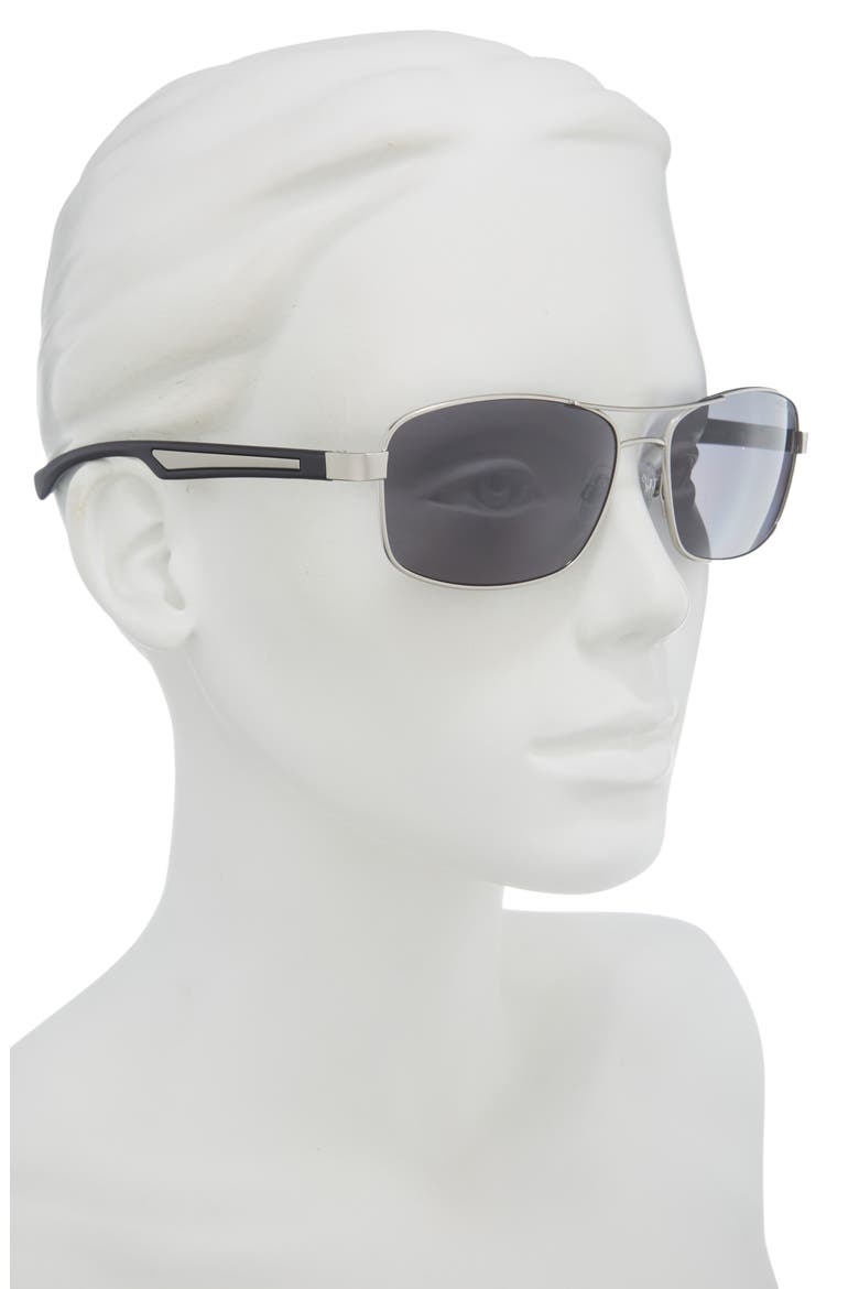 Navigator Sunglasses, Alternate, color, SILVER