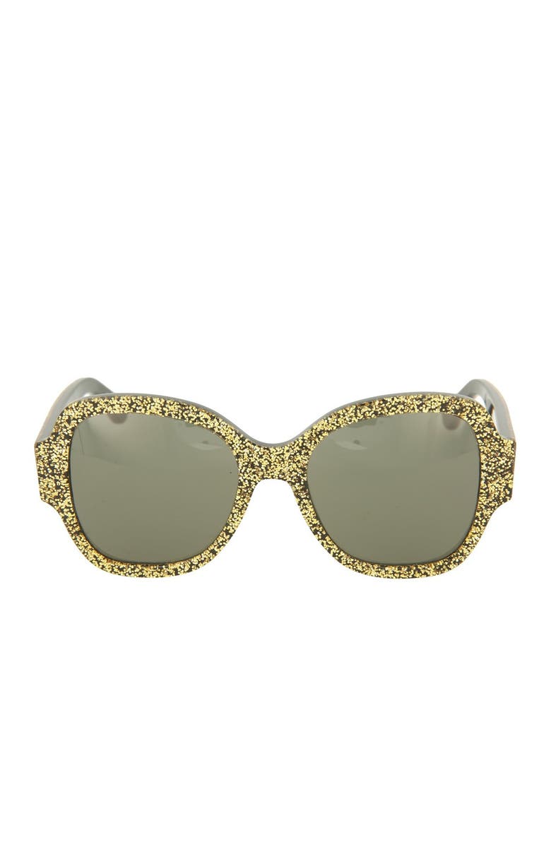 Saint Laurent 53mm Glitter Sunglasses, Alternate, color, 
