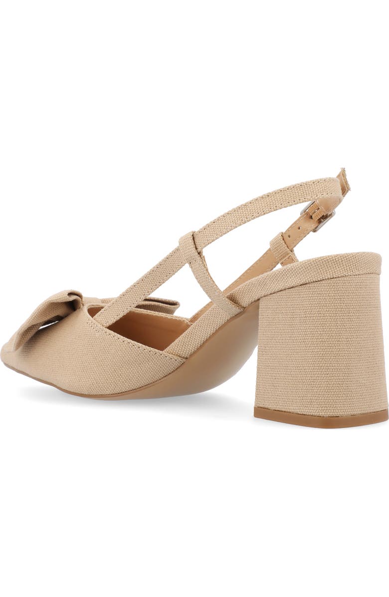 Journee Collection Tailynn Slingback Pump, Alternate, color, Tan