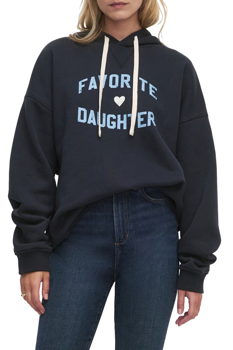Graphic Hoodie, Main, color, NAVY/ LIGHT BLUE