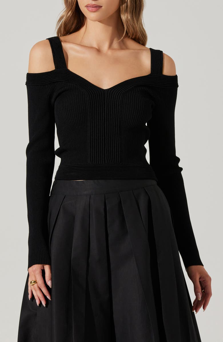 ASTR the Label Pacey Cold Shoulder Sweater, Main, color, 