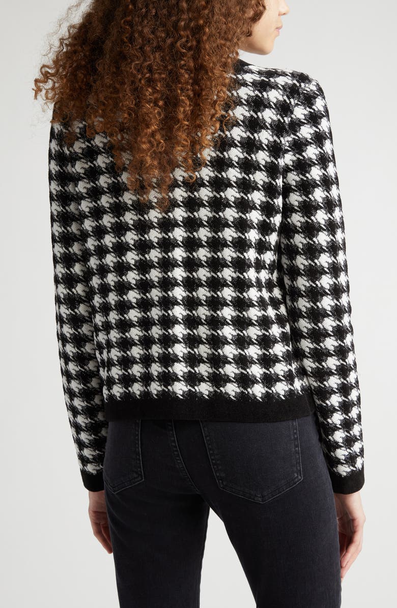 Veronica Beard Primrose Check Cotton Blend Tweed Cardigan, Alternate, color,