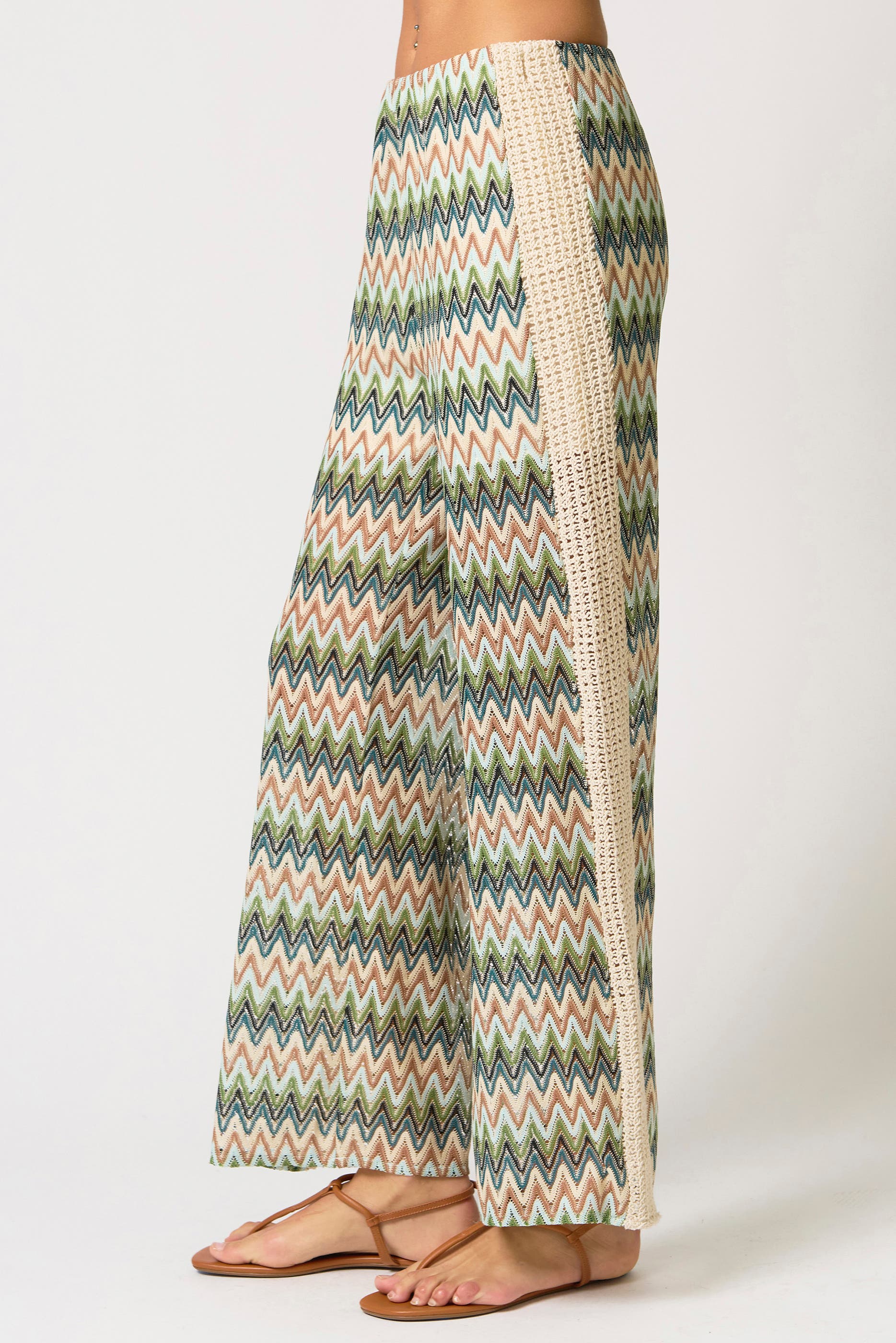 Celine Crochet Mid Rise Pants - image 2