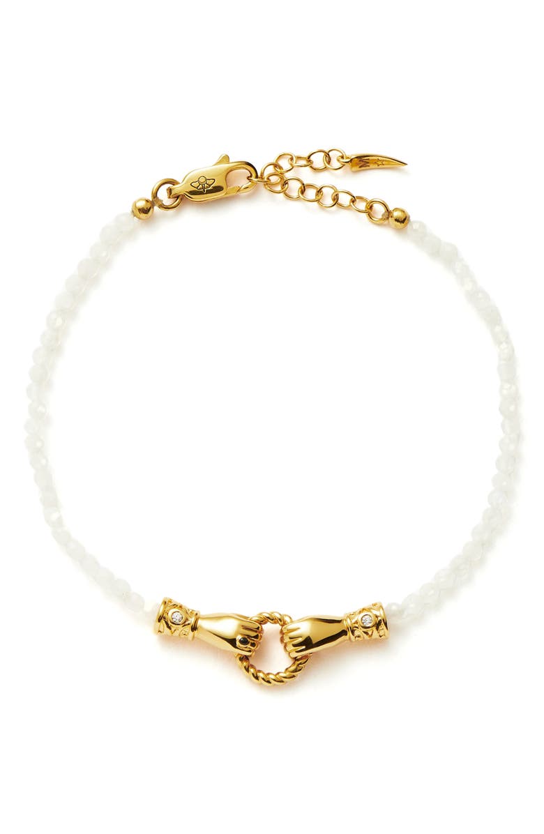 Missoma x Harris Reed Good Hands Mini Pendant Bracelet, Main, color, 