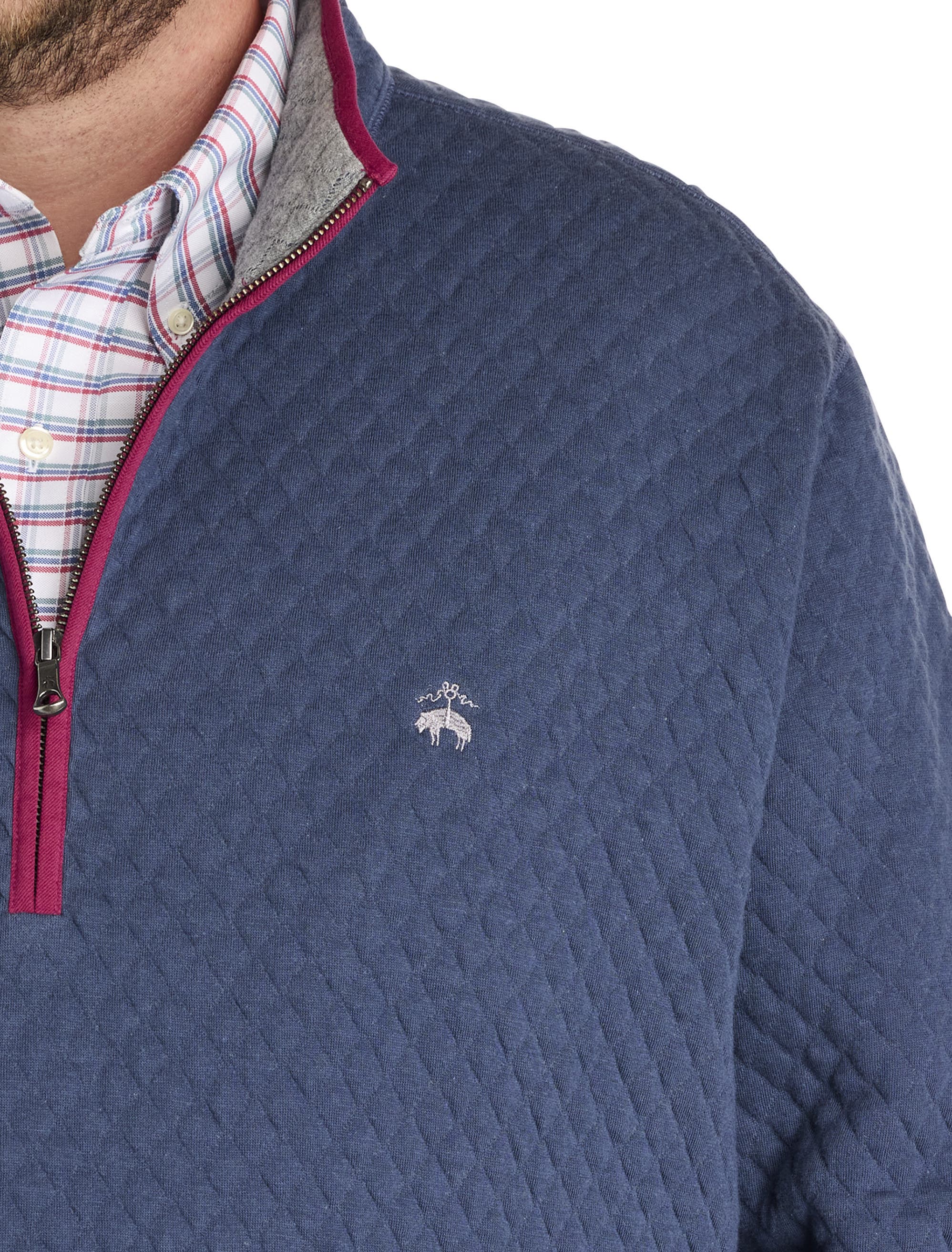 Big & Tall Quilted 1/2-Zip Pullover - image 2