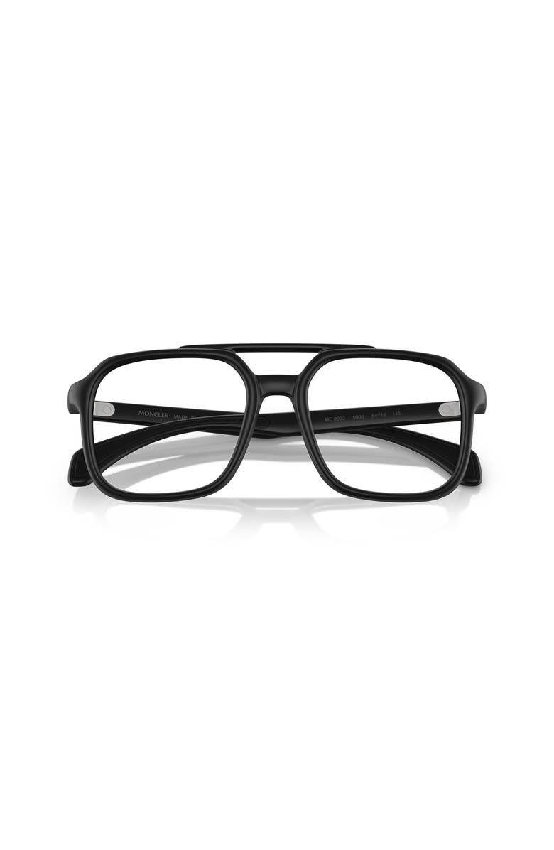 Moncler 54mm Square optical glasses, Alternate, color, Black