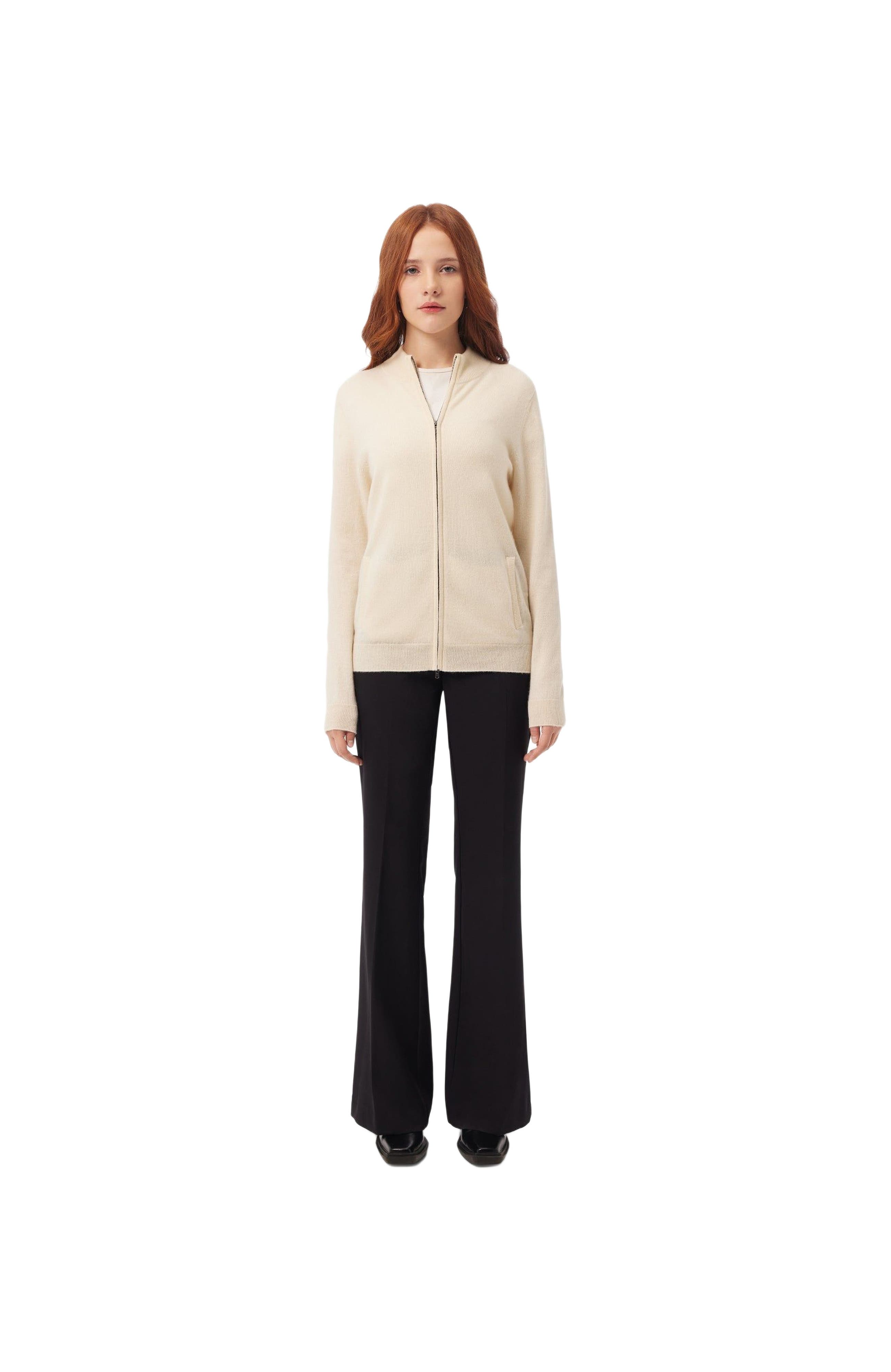 Essential Cashmere Full-Zip Cardigan - image 5