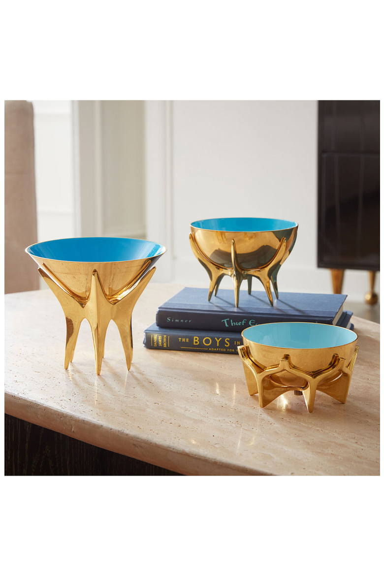 Oscar Bowl, Alternate, color, Gold / Blue